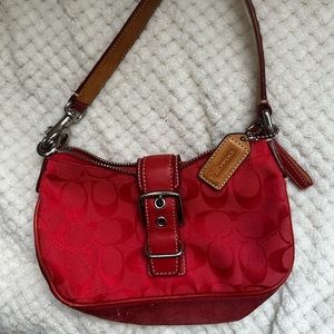 Vintage Coach wristlet purse